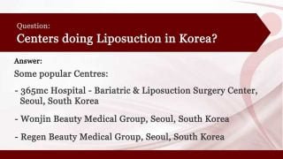 How much is Liposuction Cost in Korea