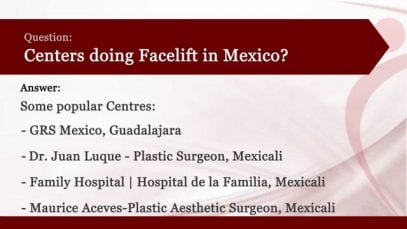What is the cost of Face Lift in Mexico?