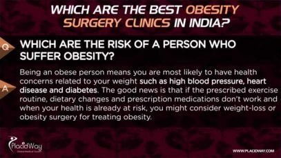 Which are the best obesity surgery clinics in India?