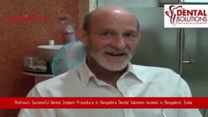 Andrew’s Testimonial after Successful Dental Implant Procedure in India