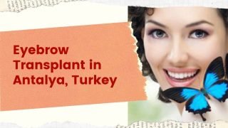Best Eyebrow Transplant in Antalya, Turkey